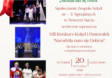 XIII Międzyszkolny Konkurs Kolęd i Pastorałek „Narodziła nam się Dobroć”