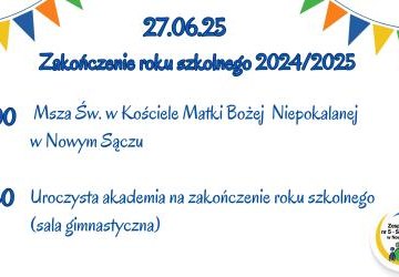 Zakończenie roku szkolnego 2024/25